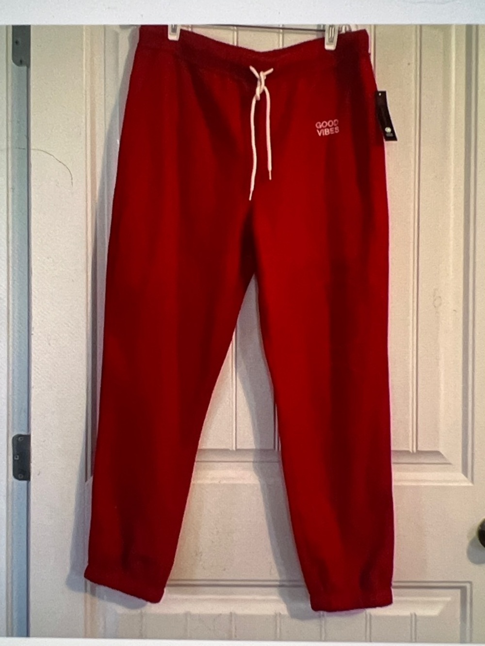 Good Vibe embroidered Joggers